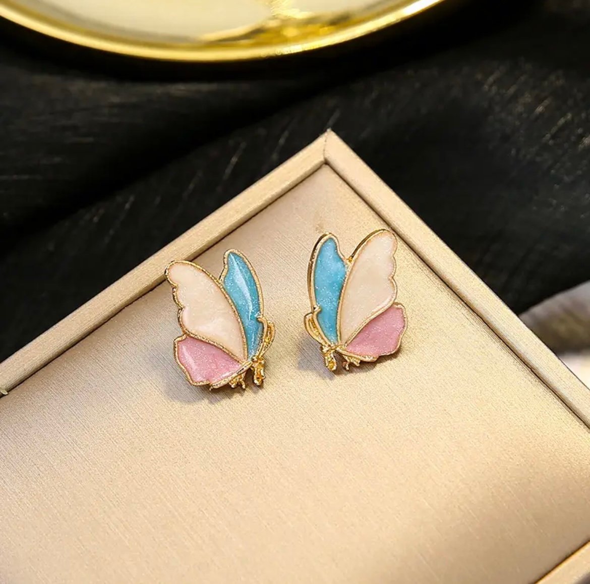 Rainbow Butterfly Korean Earring