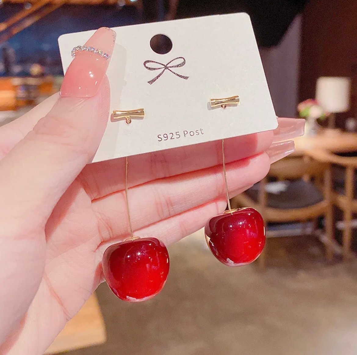 Cherry Drop Earring