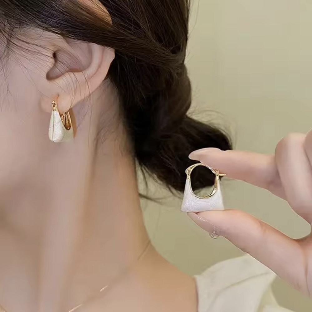 Chic Handbag-Inspired Hoop Earrings