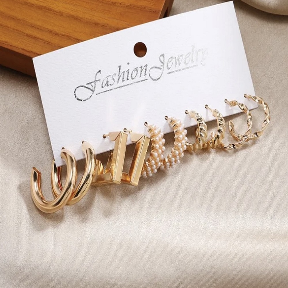 Hoop Earring Card ( Set Of 5 Earrings)