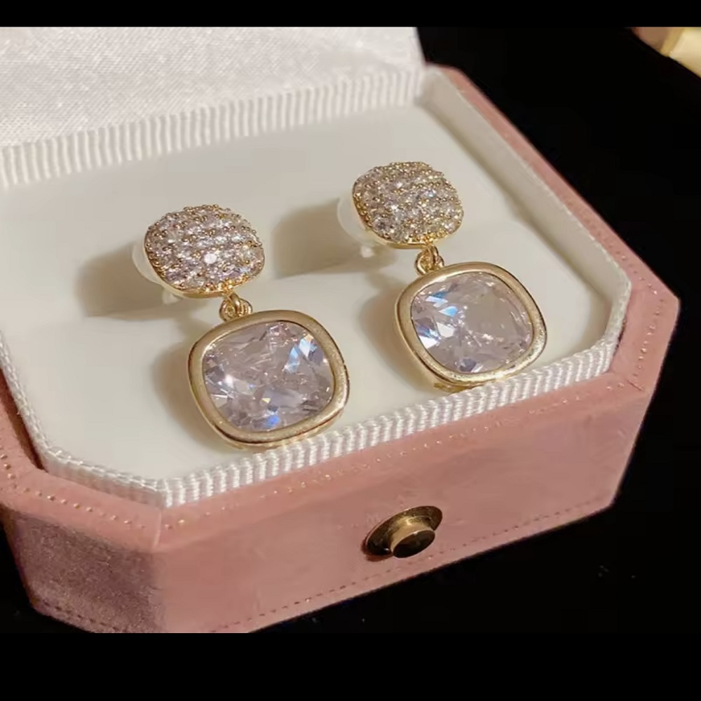 Luxury Crystal Drop Statement Earrings