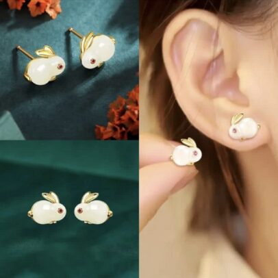 Rabbit Stud Korean Earring